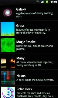 Press the required background image.