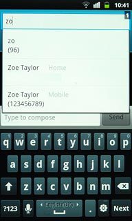 Press the required contact.