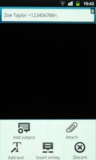 Press Attach.Choose one of the following options:Insert picture, go to 4a.Insert video clip, go to 4b.Insert audio file, go to 4c.