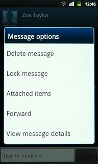 Press Delete message.