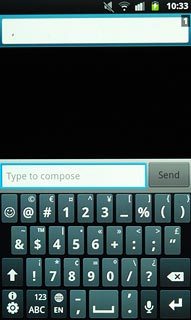 Press the required numbers or the required symbols.