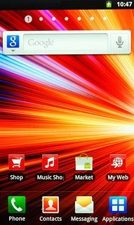 The battery charging icon shows that the battery is charging.Further information: Charge the battery