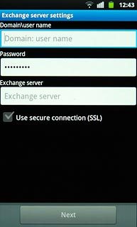 Press the field below Domain\user name and key in the domain and username separated by a 