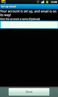Press the field below Give this account a name (Optional) and key in the required name.