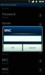 Key in 01 and press OK.