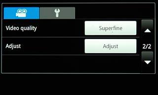Press the field next to Video quality.