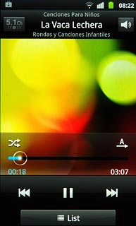 To go to the next audio file:Press arrow right.