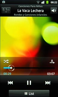 To go to the previous audio file:Press arrow left twice.