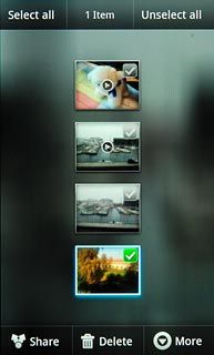 When the file is ticked (V), it's selected.