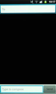 Press and hold the text input field until a pop-up menu is displayed.