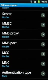 Press Authentication type.