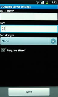 Press the drop down list below Security type.