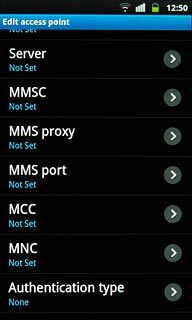 Press Authentication type.