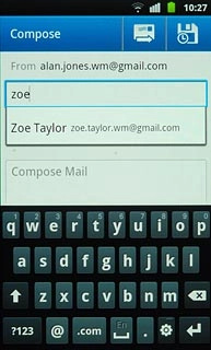 Key in the first letters of the required contact.Matching contacts are displayed.Press the required contact.