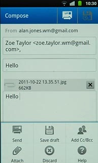 Press Add Cc/Bcc.Add recipients.