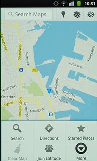 Press Search.Key in the required destination.Results matching what you key in are displayed.