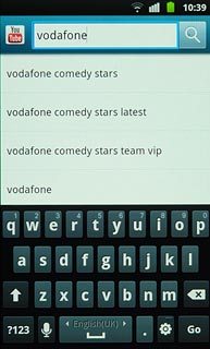 Key in the required search word and press the search icon.