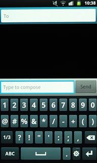 Press ABC to return to text input.