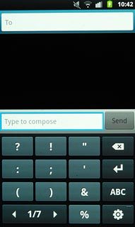 Press 1/7 to see more symbols.