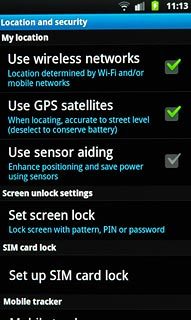 Press Set screen lock.