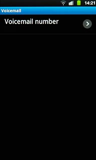 Press Voicemail number.