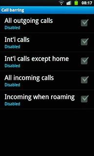 Incoming when roaming