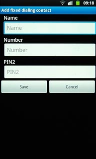 Press Name and key in the required name.