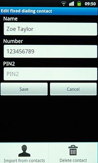 Press Delete contact.