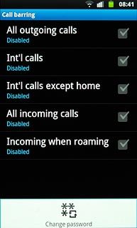 Press Change password.