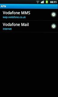 Press Vodafone Mail.