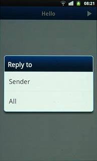 Press Sender or All.Write your email message.