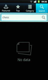 Key in the name of the required application and press the search icon.