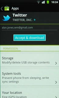 Press Accept & download.Wait while the application is downloaded and installed.