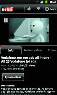 Start playing the required video clip, see above.Press More.