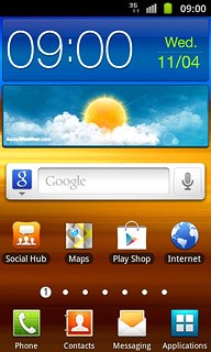 The signal strength icon shows the strength of the network signal at your location. The more lines, the stronger the signal.