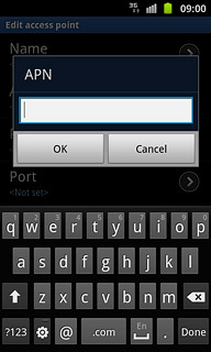 Key in mms.vodafone.net  and press OK.