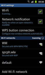 When the box next to the menu item is ticked (V), Wi-Fi is turned on.