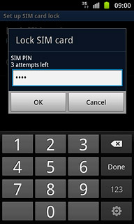 Key in your PIN and press OK.