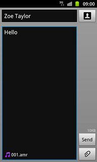 Press Send when you've finished your picture message.