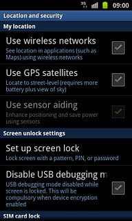 Press Use wireless networks to turn the function on or off.