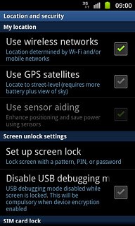 Press Use GPS satellites to turn the function on or off.