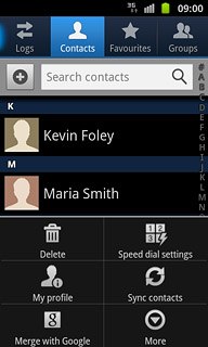 Press Speed dial settings.