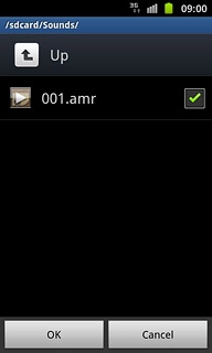 When the box next to a file is ticked (V), it's selected.