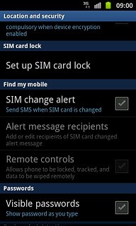 Press Set up SIM card lock.