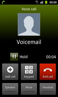 Press End call to end the call.