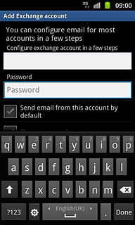 Press Password and key in your password.