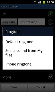 If you select Select sound from My files:Go to the required folder.