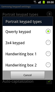 Press Qwerty keypad.