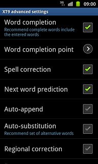 When the box next to the menu item is ticked (V), the function is turned on.