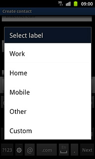 Press the required email type.